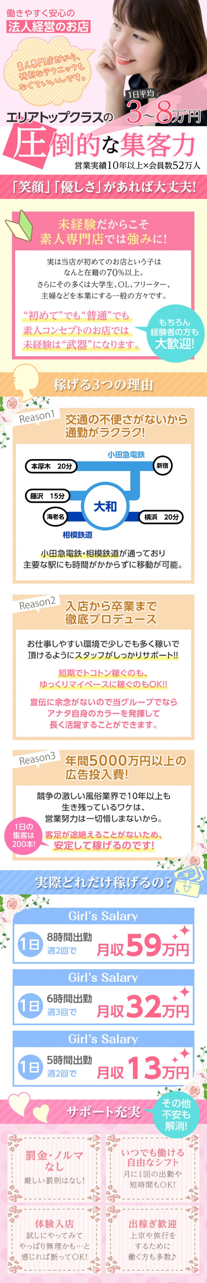 大和のデリヘル女々艶 大和店の出稼ぎ求人情報|出稼ぎ風俗専門の求人サイト出稼ぎちゃん