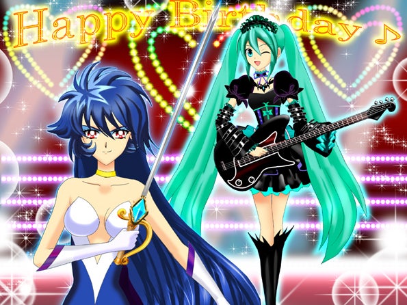 ゴスロリ＆ミステリアス◇祝誕！初音ミクさん＆ミスティーハニー平松晶子さん♪ | ルナ・ルーンのイラスト集