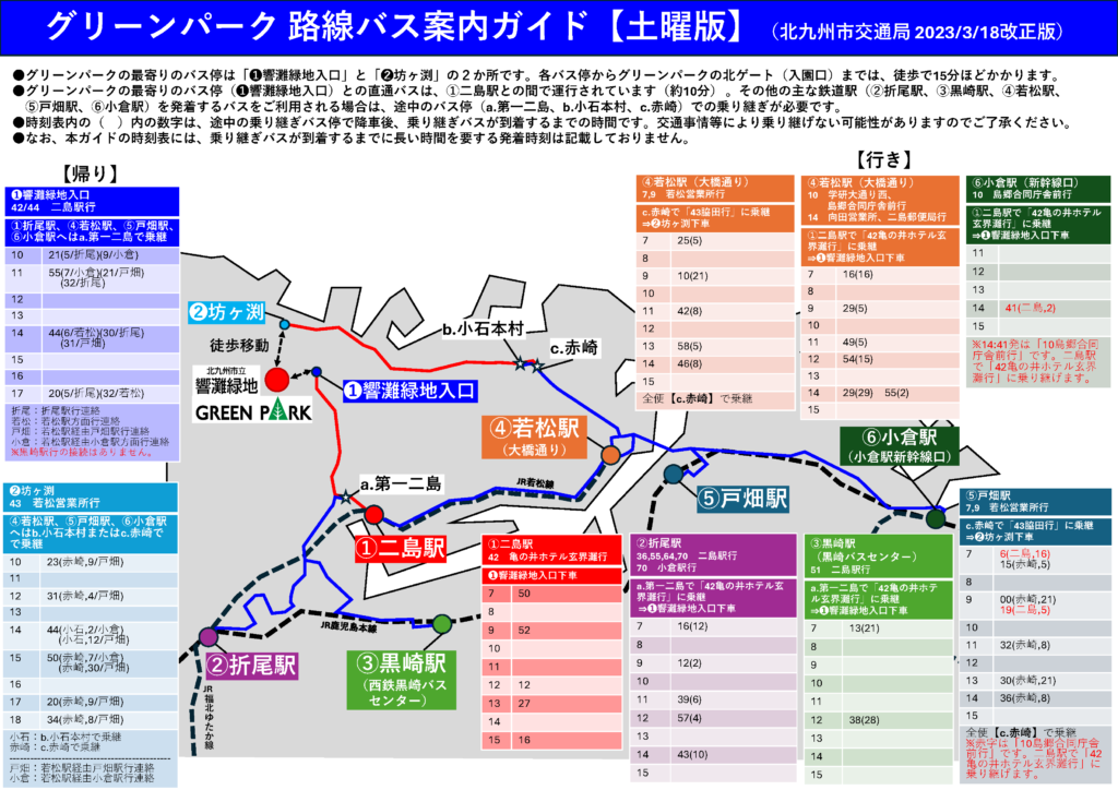 にしてつバスっちゃ！北九州｜乗り場案内