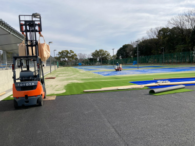 朝宮公園テニス観覧スタンド - 施工実績 - 株式会社協和コーポレーション