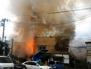 火事@大阪市阿倍野区・2019年12月11日 18時～ 撮影