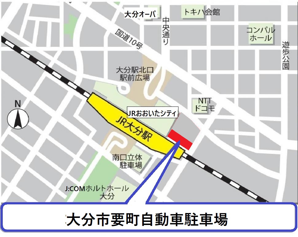 タイムズコンパルホール前（大分県大分市金池町2-5）の時間貸駐車場・満車/空車・料金情報 ｜タイムズ駐車場検索