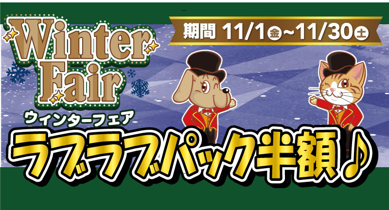 ウィンターフェア開催!!】ワンラブ全店にて、各種イベント開催中 ☆｜11/1～11/30まで | ペットショップのワンラブ 写真と動画でご紹介