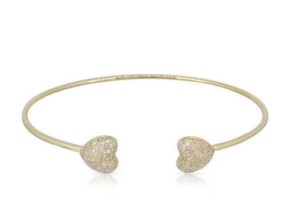 18K Gold & Diamond Hearts