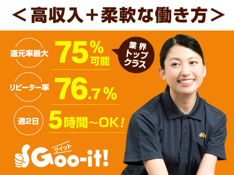 Goo-it!(グイット) 目黒店、マッサージ（東京都目黒区）の求人・転職・募集情報｜バイトルPROでアルバイト・正社員・パートを探す